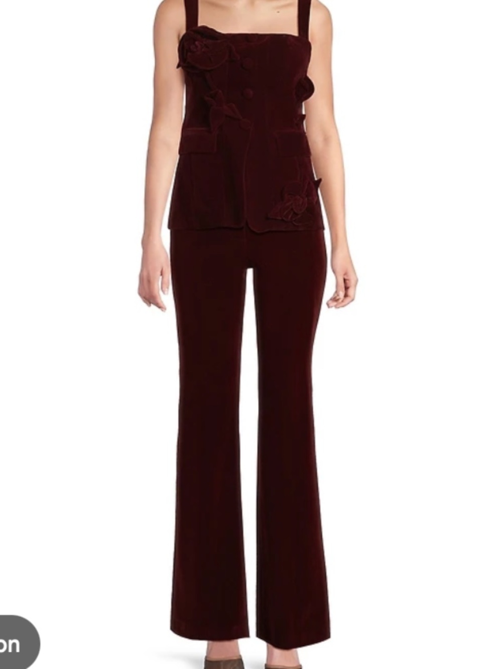 Muse by Marchesa sz 4 velvet vest pants Laurel set - Picture 1 of 8
